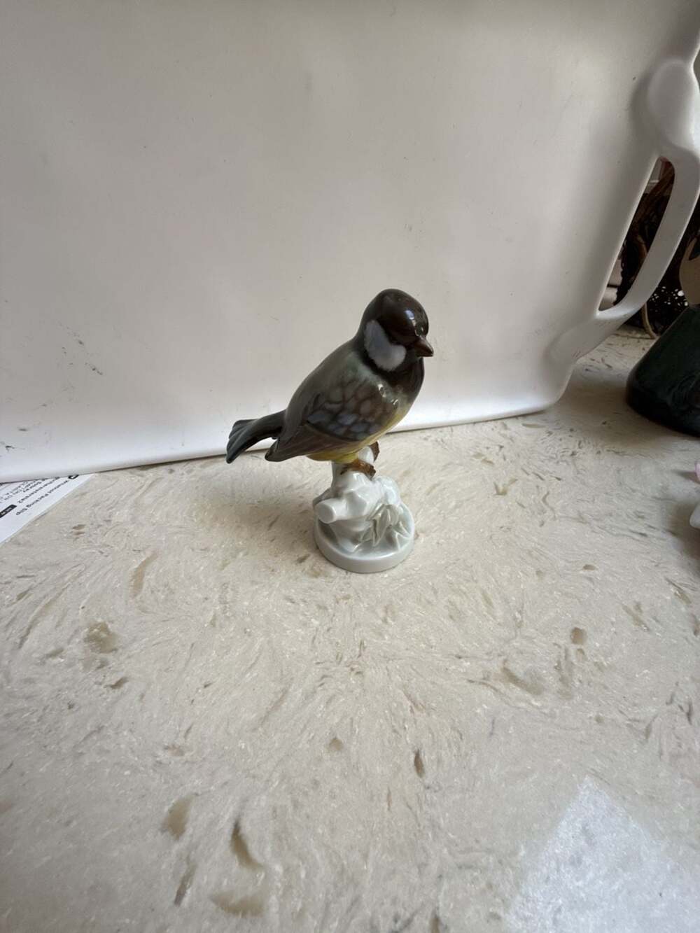 Vintage Rosenthal Germany Hand-Painted Porcelain Bird Figurine Model 850 by Hugo